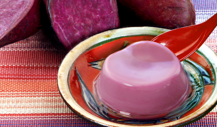 紅芋ぷりん写真